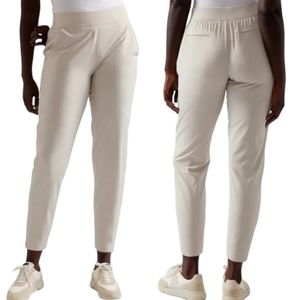Athleta Brooklyn Ankle Pant Abalone Grey Beige Size 6